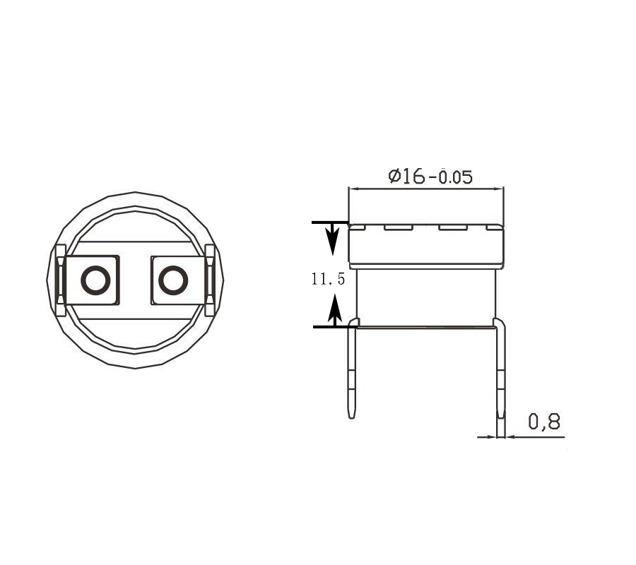 汽車預(yù)熱器溫度開(kāi)關(guān)尺寸圖