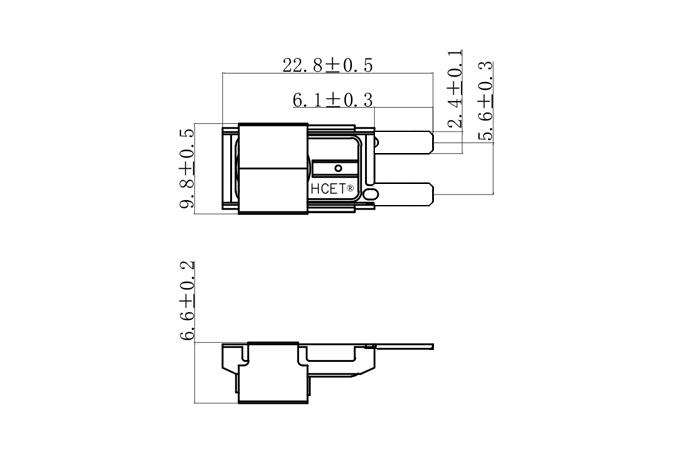 3MP洗衣機電機熱保護器 尺寸圖